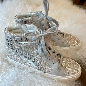 Vintage Havana Ray high top silver size 6